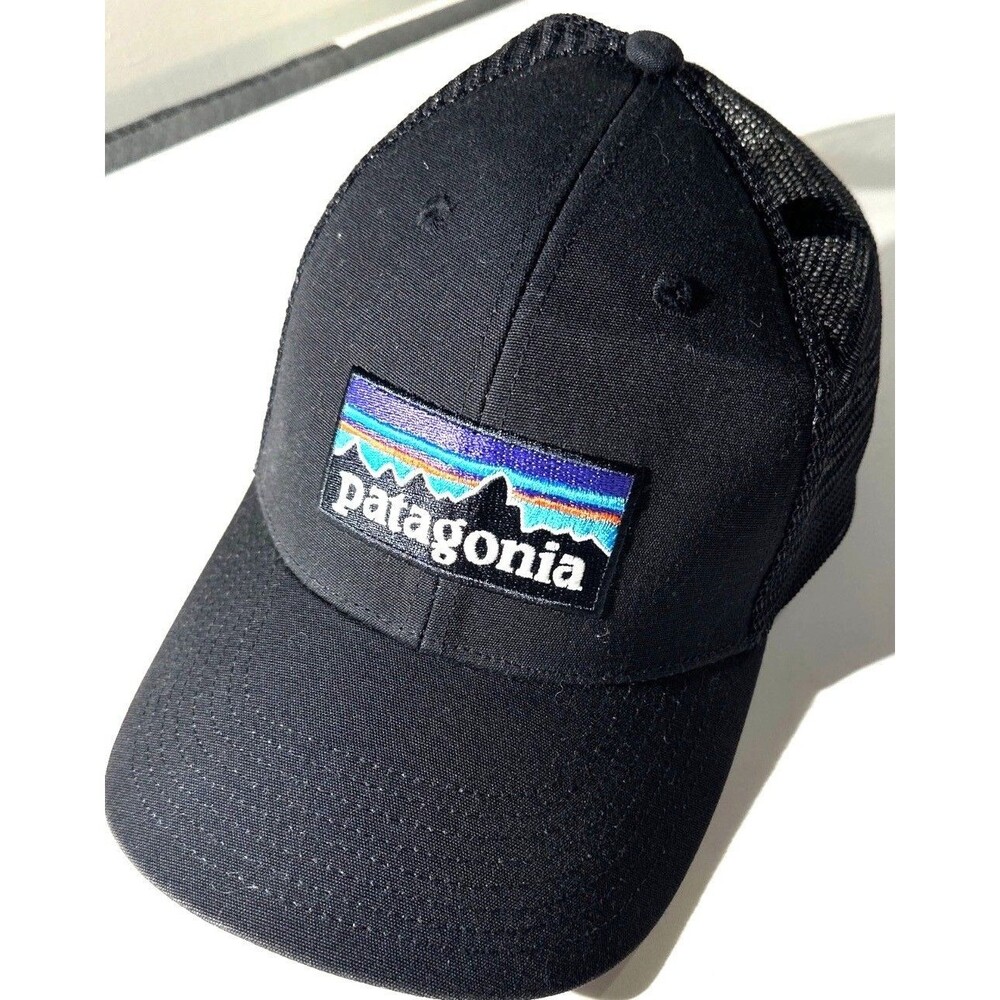 Patagonia Black Mesh Trucker Hat Made With Recycled Fishing Nets